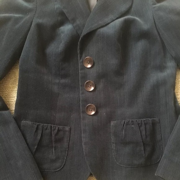 Halogen Fine Wale Corduroy Teal Blazer Size XS - Picture 3 of 9